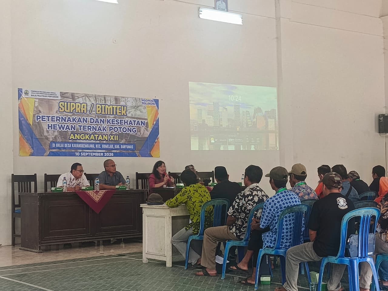 Biro Organisasi Dampingi Bimtek Peningkatan Kapasitas Peternak Potong di Banyumas